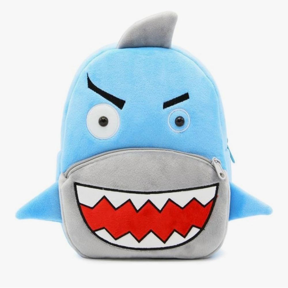 Blue and Gray Shark Backpack